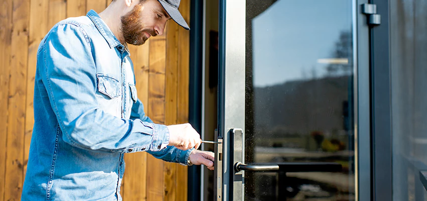 Frameless Glass Storefront Door Locks Replacement in Coral Gables, FL